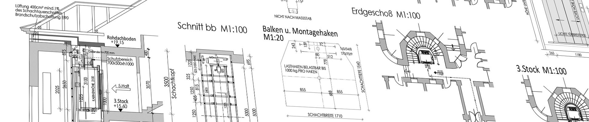 Bauplan f�r Aufzug